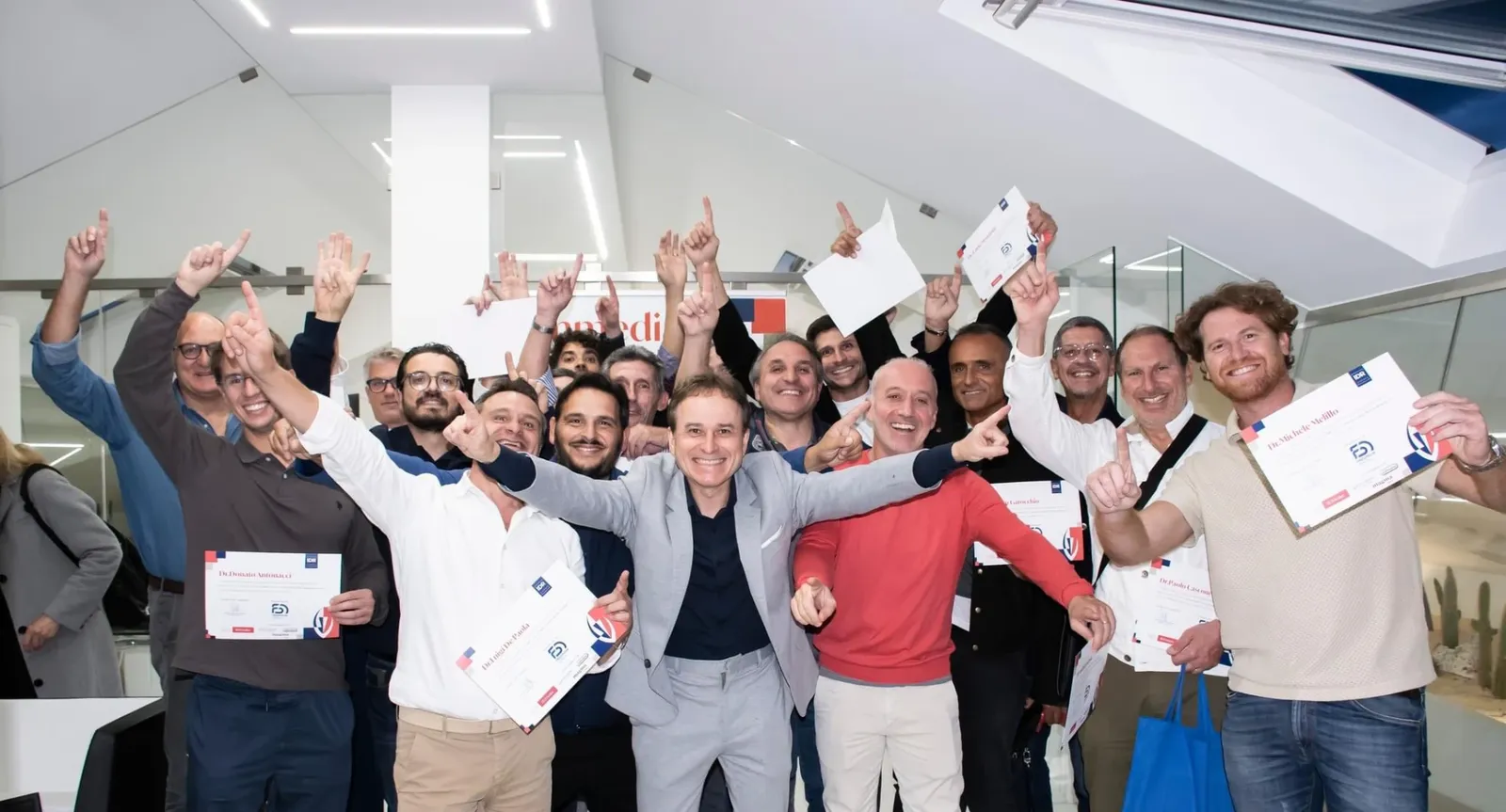 Consegna degli attestati al termine del corso