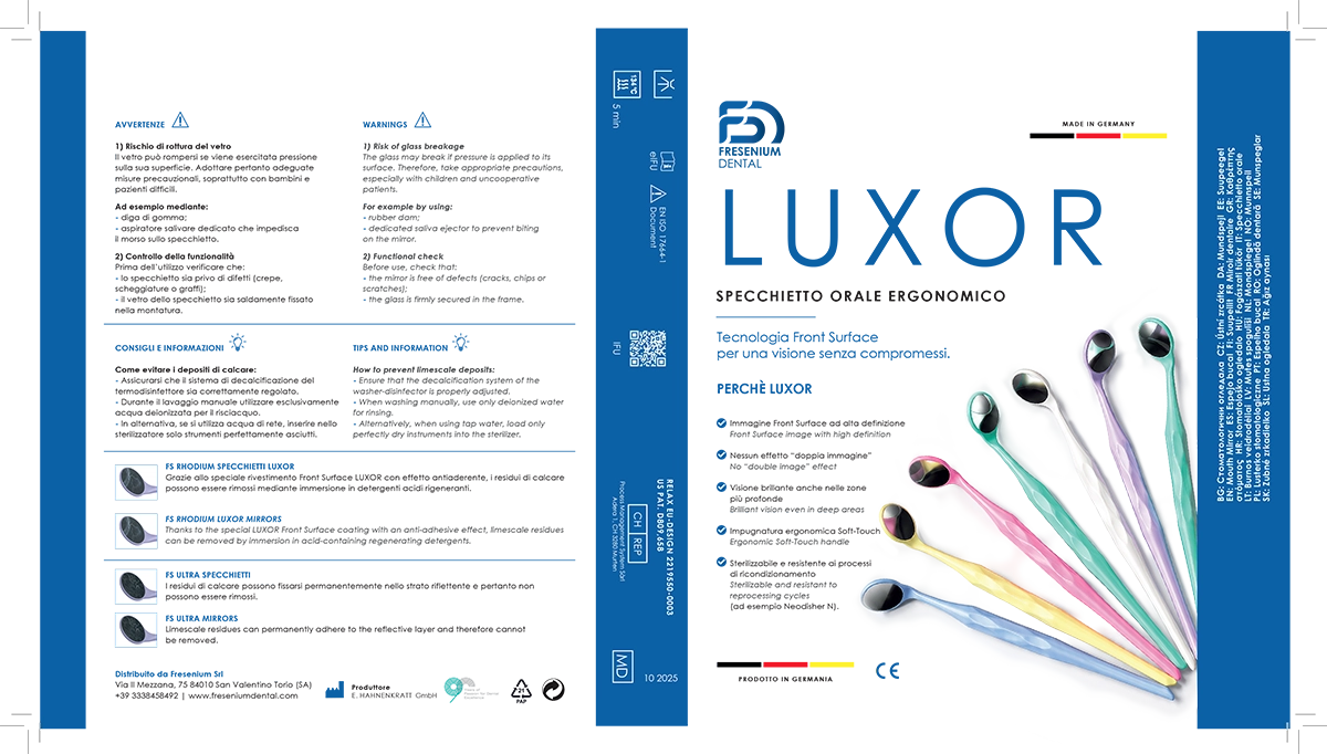 Confezione specchietto orale Luxor Fresenium