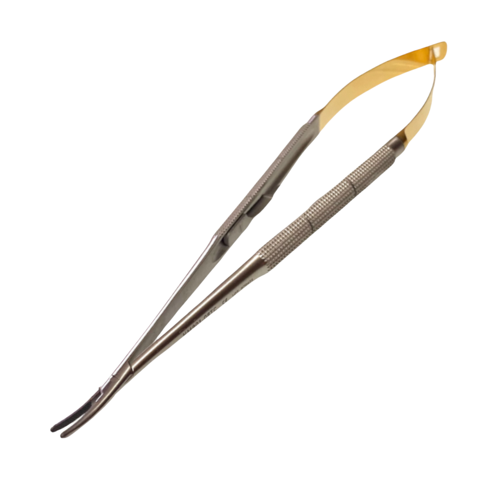 Portaghi Castroviejo Curvo 18 cm Tungsteno Handmade